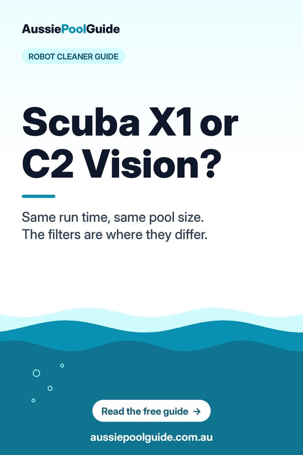 Scuba X1 vs C2 Vision: Aussie Pool Guide summary graphic